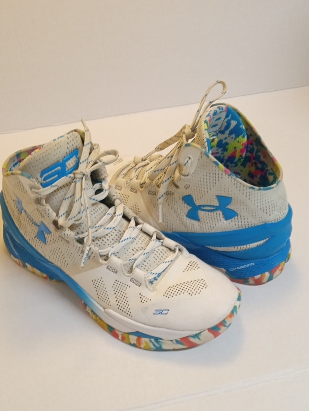 Under Armour Curry 2 Surprise Party Confetti Men’s Basketball Shoes Size 10